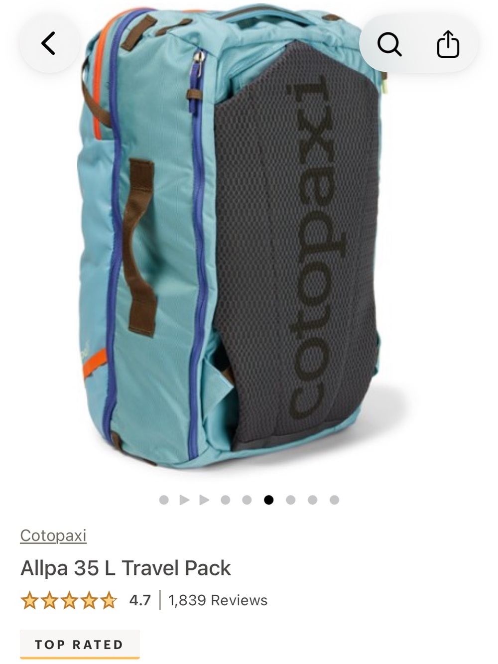 Cotopaxi Allpa 35 L Travel Pack - Picture 8 of 8